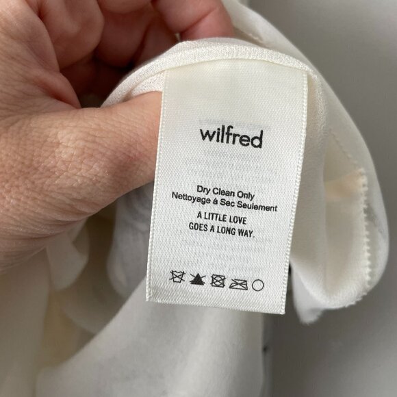 WILFRED Talence Off The Shoulder Blouse Pattern Pullover White Black XS - Picture 6 of 7